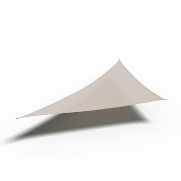 Coolfit schaduwdoek driehoek 90° - 4.0x4.0x5.7m - greige, Verzenden, Nieuw
