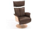 Relaxfauteuil Heesch - relaxfauteuils - Bruin, Nieuw, Bruin, Stof