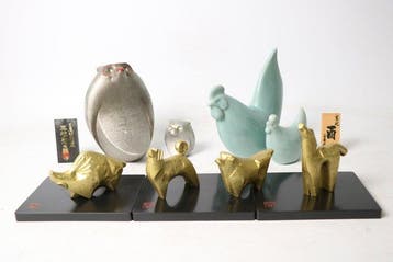 Saegusa Sotaro - Set met dieren uit de dierenriem, zilveren