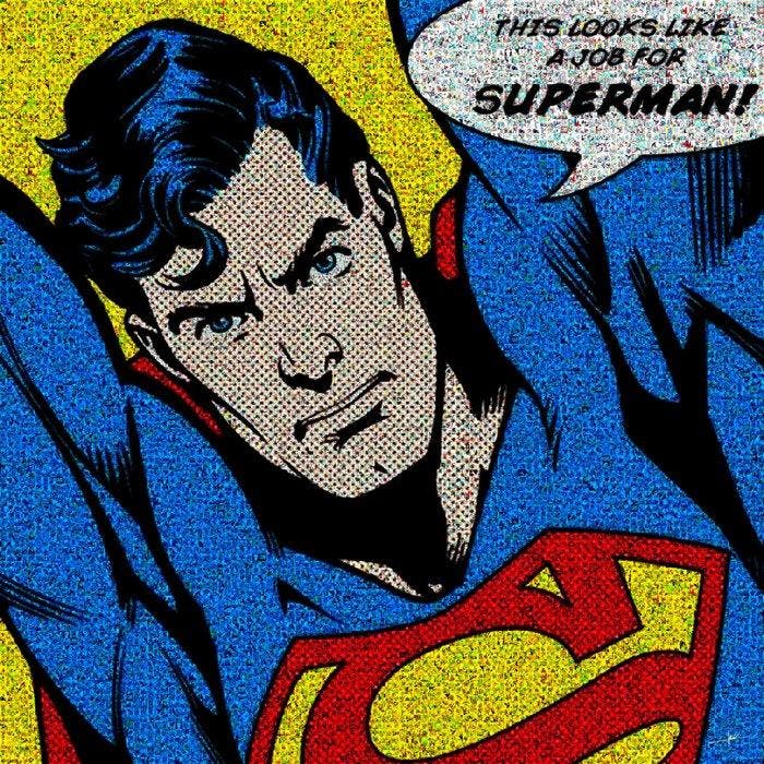 David Law - Crypto Superman IV, Antiek en Kunst, Kunst | Designobjecten