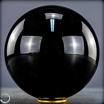 Natuurlijke zwarte obsidiaan Kugel, Mexico- 3122.35 g
