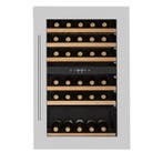 Inbouw wijnkoelkast dubbel zone design model vinsider 35 RVS, 85 tot 120 cm, Zonder vriesvak, 75 tot 100 liter, Nieuw