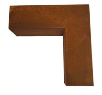 Cortenstaal Opsluitband Hoekstuk 20 x 6.2 x 6 cm, Verzenden, Nieuw