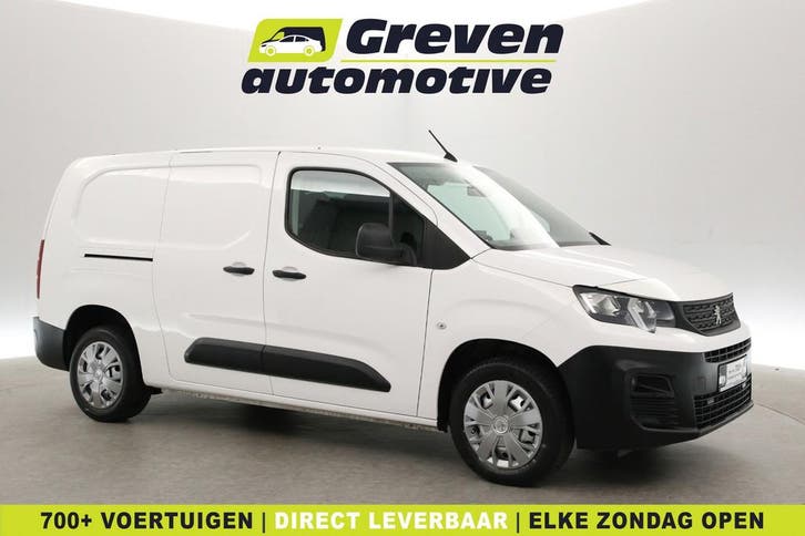 Peugeot Partner 1.5 BlueHDI L2, Auto's, Bestelauto's, Onderhoudsboekje, Lease, Handgeschakeld, Wit, Peugeot, Financial lease, Stof