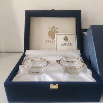 House of Fabergé - Zout- en pepervaatjes - Kristal - Set