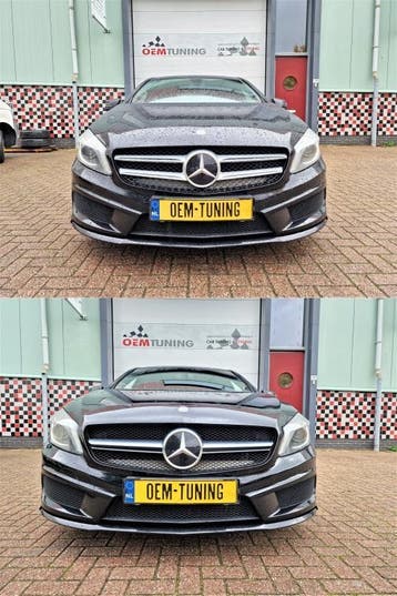 A45 W176 Grille | 2012-2015 | Alumunium lijst | voor A klass, Voor, Mercedes-Benz, Nieuw, Ophalen of Verzenden