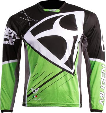 MUGENRACE Heet Zwart Groene Motocross Jersey, Motoren, Nieuw met kaartje, Overige typen, MUGENRACE, Heren