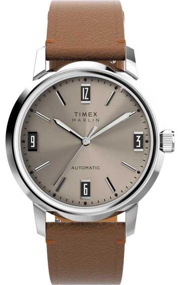 Timex TW2W59300 Marlin Automatic horloge, Overige merken, Staal, Verzenden, Polshorloge