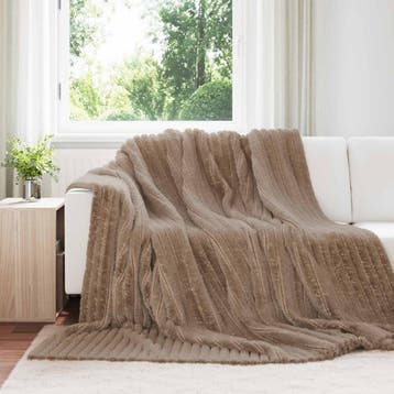 vidaXL Kleden 6 pcs Kameel 270 x 240 cm Fleece, Verzenden, Nieuw, Bruin