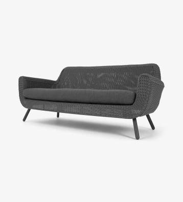 Lounge Tuinbank  Jonah  3 zits  Antraciet  Wicker  The Outsi, Verzenden, Nieuw