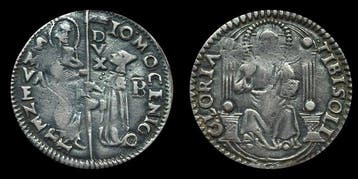 Republiek Venetië. Giovanni Mocenigo (1478-1485). 1 Marcello, Postzegels en Munten