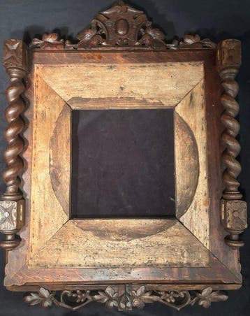 Lijst - Hout - Gedraaide kolom, Antiek en Kunst