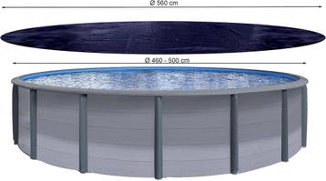 Quick Star zwembadafdekking rond Ø 560 cm zwart 200 g/m², Verzenden, Nieuw