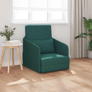 vidaXL Slaapbank Donkergroen 65 x 80 x 83 cm Stof, Verzenden, Nieuw, Stof, Minder dan 150 cm