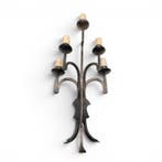 Wandlamp - IJzer - Grote smeedijzeren wandlamp met vijf