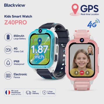 Blackview Z40 Pro Kinder Smartwatch - 4G, GPS, Video Bellen, Verzenden, Nieuw