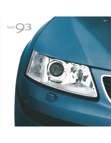 2007 SAAB 9-3 BROCHURE NEDERLANDS, Boeken, Nieuw, Author