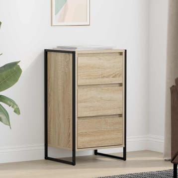 vidaXL Dressoir Sonoma 42 x 36 x 75.5 cm Bewerkt hout, Verzenden, Nieuw, Overige houtsoorten, Minder dan 50 cm