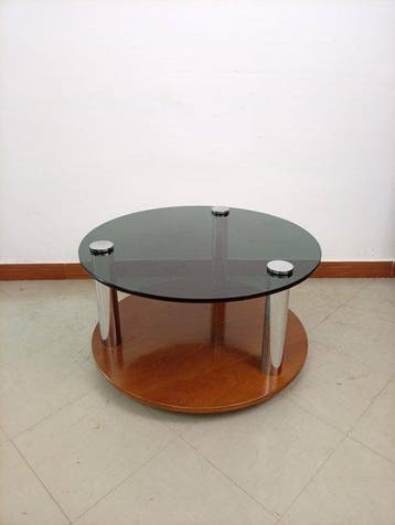 Middentafel - gerookt grijs