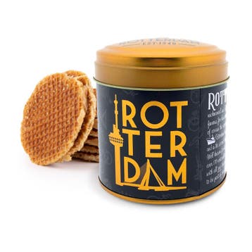 Blik met 8 stroopwafels Rotterdam City, Ophalen of Verzenden, Nieuw
