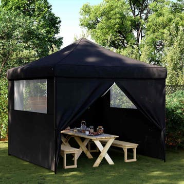 vidaXL Partytent 292 x 292 x 315 cm Zwart Oxford Stof, Verzenden, Nieuw, Partytent