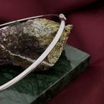 Witgouden omega schakelcollier (Ketting), Sieraden, Tassen en Uiterlijk, Kettingen, Ophalen of Verzenden, Gebruikt, Overige kleuren