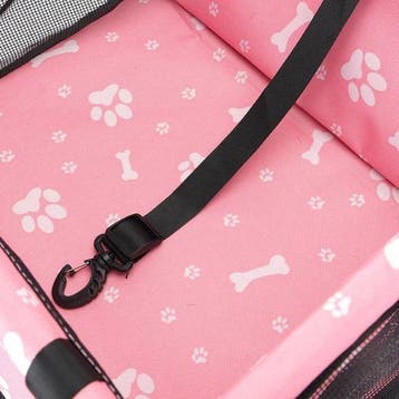 Hondenmand auto - Autostoel hond - 40x35x45 - Roze - Nobleza, Verzenden, Zo goed als nieuw