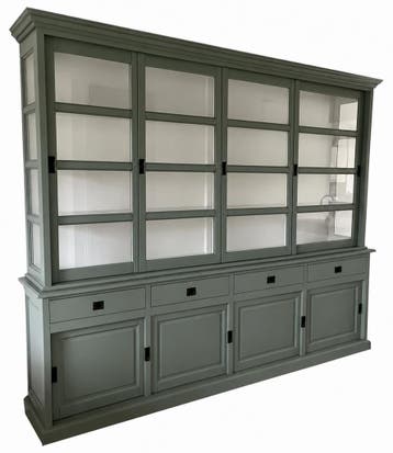 Buffetkast Engels groen Deventer 300 x 240cm, Ophalen of Verzenden, Nieuw