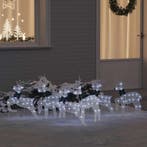 vidaXL LED Rendieren 6 pcs Wit Stof, Diversen, Kerst, Verzenden, Nieuw