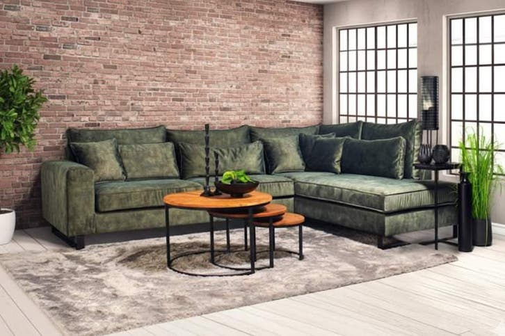 Hoekbank Naarden - hoekbanken, Huis en Inrichting, Banken | Sofa's en Chaises Longues, 150 cm of meer, Nieuw, 250 tot 300 cm, Stof