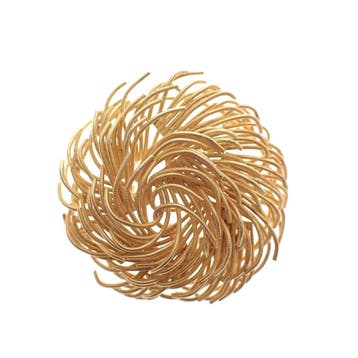 Vintage gouden fantasiebroche, Ophalen of Verzenden, Gebruikt, Goud, Goud