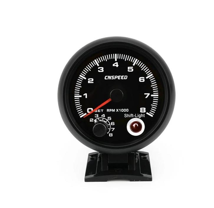 3 3/4 Universal 0-8000 Rpm Gauge Met Inter Shift Light, Auto diversen, Auto-accessoires, Nieuw, Ophalen of Verzenden