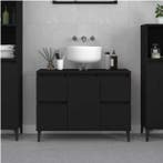 Zwarte Wastafelkast – Moderne Badkamerkast met 4 Lades, Verzenden, Nieuw
