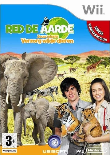 Red de Aarde Verzorg Wilde Dieren (Nintendo Wii), Verzenden, Gebruikt