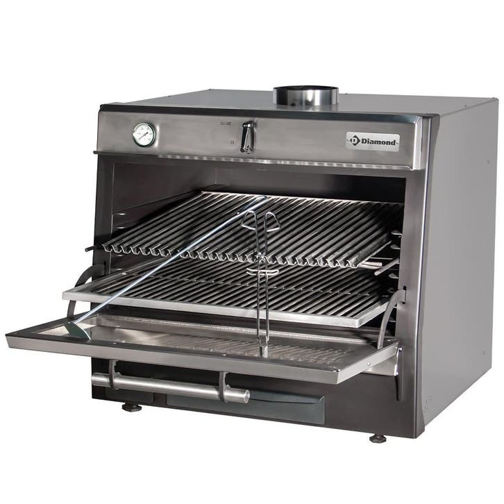 Houtskooloven-BBQ, GN 1/1 + GN2/4 (75 Kg/h)/Roestvrij staal, Zakelijke goederen, Horeca | Keukenapparatuur, Verzenden