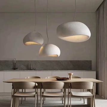 APLIK Rieten Cilindrische Lampenkap Plafond Hanglamp Voor Binnen Hanglamp Van Imitatieperkament Bamboe Plafondlamp Rieten Mand Geweven Kroonluchter Verlichtingsarmaturen Voor Keuken Woonkamer