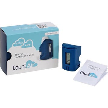 CountAir Dosisteller – Voorzetkamer voor Betrouwbare Inhalat, Ophalen of Verzenden, Nieuw