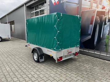 Saris enkelasser met huif | 255x133x150 cm - 750 kg, Nieuw
