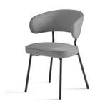 Nieuw: Gestoffeerde Eetkamerstoel met Comfort - Donker Grijs, Verzenden, Nieuw