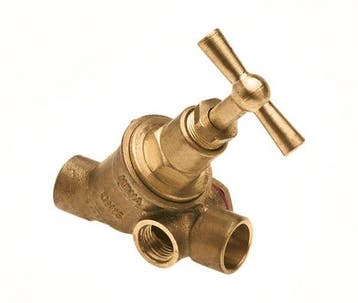 BPE stopkraan soldeer 15 mm met aftapgelegenheid, Ophalen of Verzenden, Nieuw