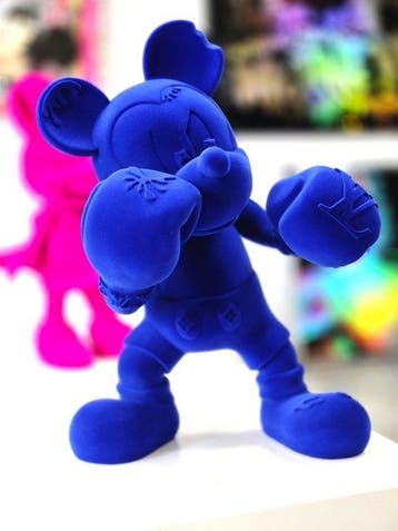 Patryk Konrad - Boxer Mickey Tyson, Handmade Velvet Flocked, Antiek en Kunst