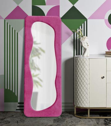 WANDSPIEGEL THEODOR FUXIA CM 60X4X160, Ophalen of Verzenden, Nieuw