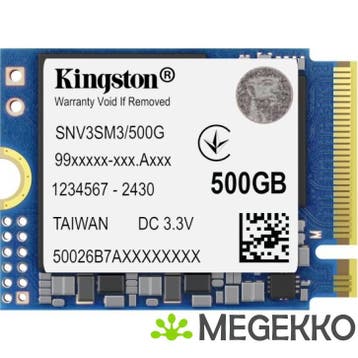 Kingston SSD NV3 500GB 2230, Computers en Software, Harde schijven, Verzenden, Nieuw, Kingston