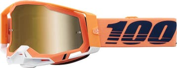 100% Racecraft 2 crossbril - Oranje met goude spiegellens, Motoren, Kleding | Motorkleding, Verzenden, Nieuw met kaartje, Motorcrosskleding