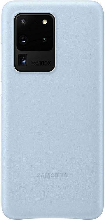 Samsung Leather Hoesje - Samsung Galaxy S20 Ultra - Blauw, Ophalen of Verzenden, Nieuw