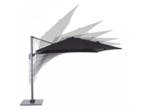 Garden Impressions Zweefparasol Hawaii 3 x 3 mtr zwart, Tuin en Terras, Parasols, Nieuw, 3 tot 4 meter, Zweefparasol, Verstelbaar