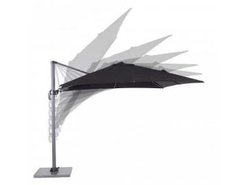 Garden Impressions Zweefparasol Hawaii 3 x 3 mtr zwart, Nieuw, 3 tot 4 meter, Zweefparasol, Verstelbaar