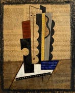 Attribué à Lajos Kassák (1887-1967) - Composition N.6