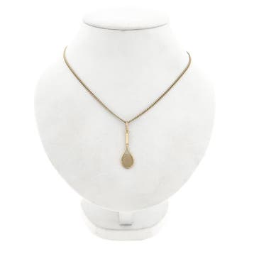 Gouden hanger van een tennisracket (Hanger of bedel), Sieraden, Tassen en Uiterlijk, Bedels, Ophalen of Verzenden, Gebruikt, Goud