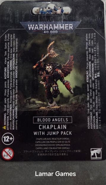 Blood Angels Chaplain with jump pack (Warhammer 40.000, Hobby en Vrije tijd, Wargaming, Ophalen of Verzenden, Nieuw